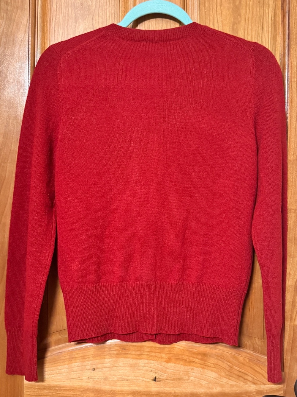 Lord & Taylor 100% Cashmere Cardigan Red Button Front S/P EUC - Picture 3 of 5